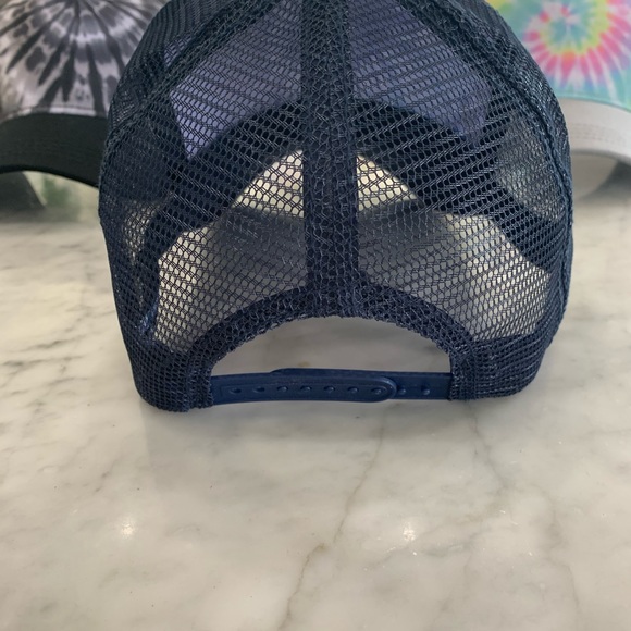 Neon rainbow Tie Dye Trucker Hat snap back - Picture 2 of 2